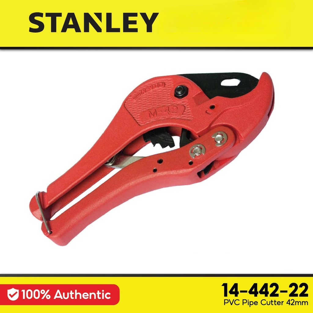 [ STANLEY ] (14-442-22) PVC Pipe Cutter 42mm | Heavy Duty Ratchet ...