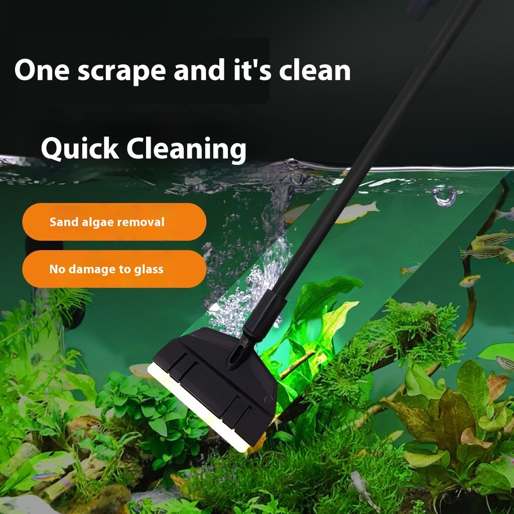 Aquarium Algae Scraper Knife Does Not Damage Glass Stainless Steel ...