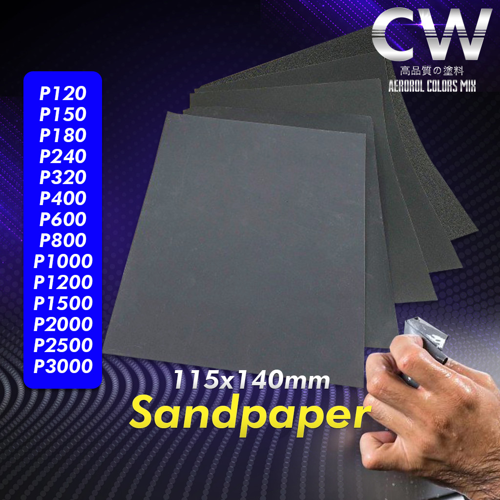 25/56 Pcs Wet/Dry Sandpaper Set (120-3000 Grit) | Waterproof Abrasive ...