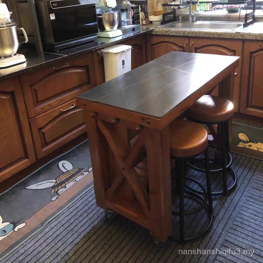 American Kitchen Cuisine Taichung Island Table Movable Operation Table ...