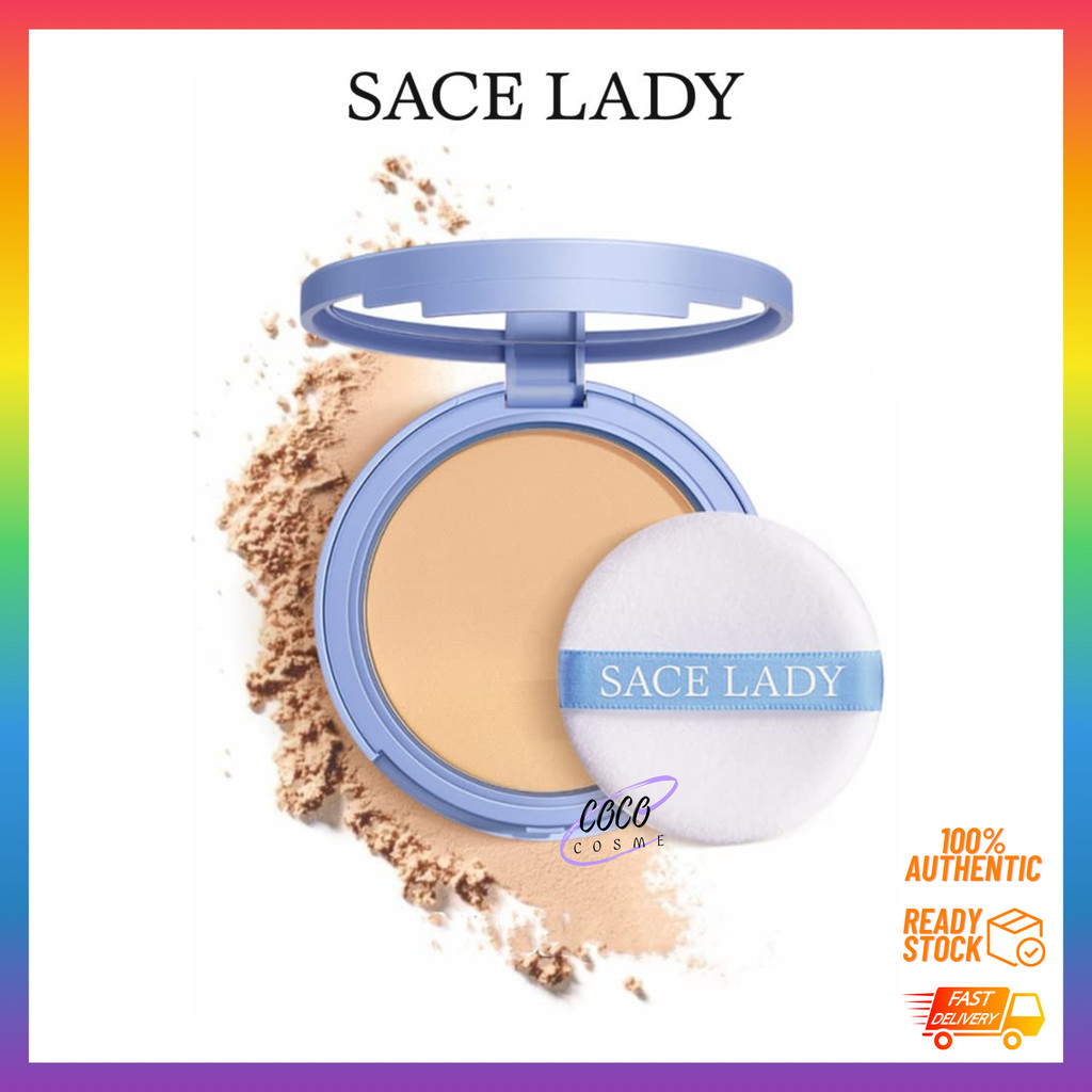 SACE LADY SL240 Oil Control Compact Powder Foundation Waterproof Matte ...