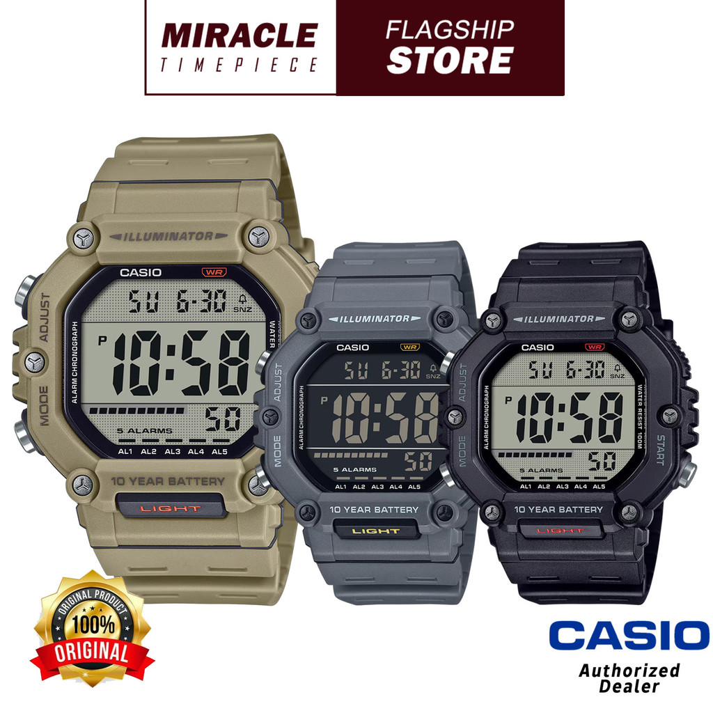 Casio General AE-1600H Series Resin Band Men Watch AE-1600H-1A / AE ...