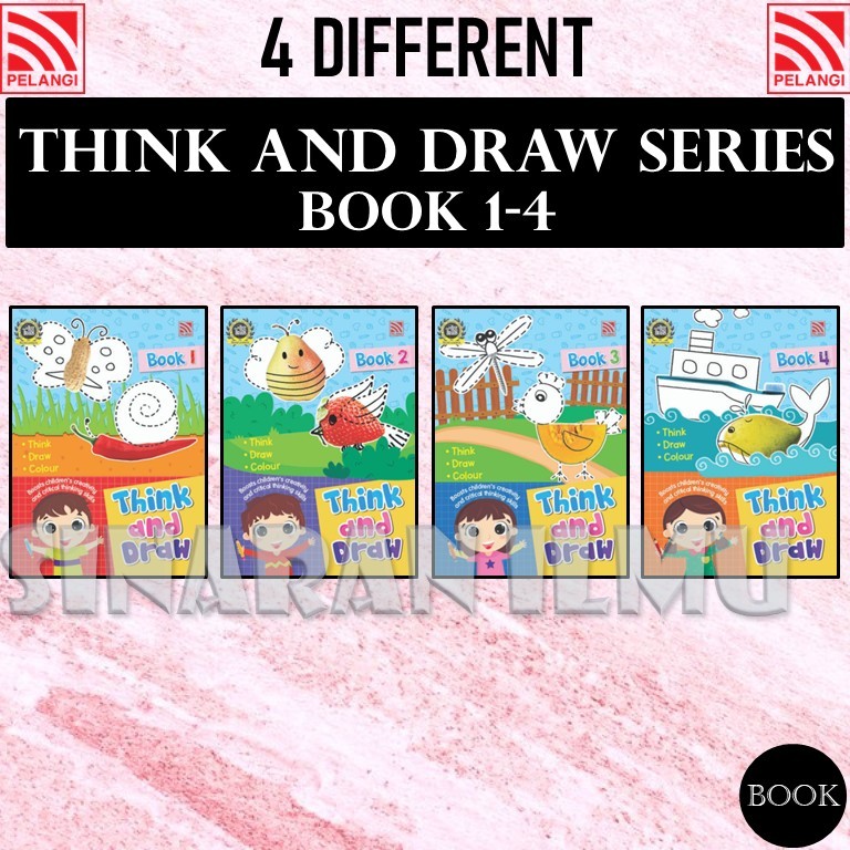 THINK AND DRAW SERIES BOOK 1-4 | THINK | DRAW | COLOUR | CREATIVITY ...