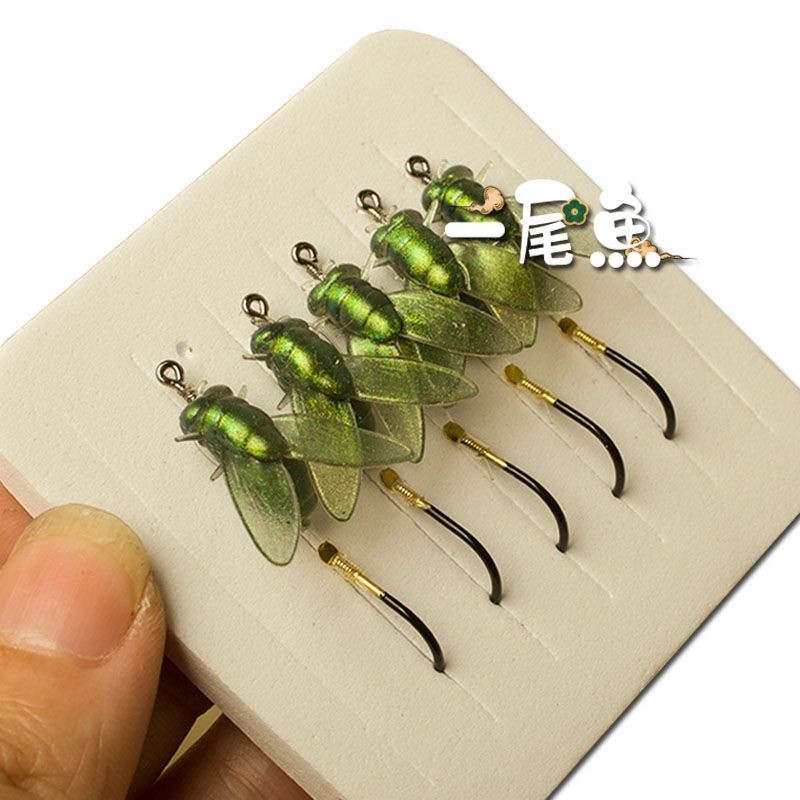 Sidew Sidewinder Fly Hook Laser Fly Double Hook Fishing Rig Horse Mouth ...