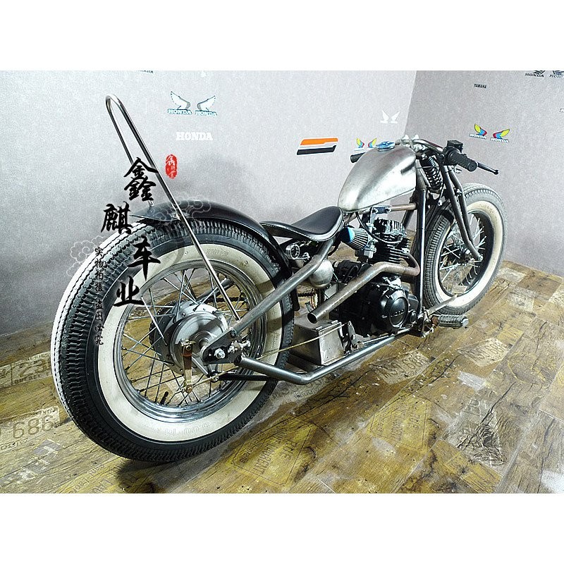 Motorcycle bobber Harley One Meter Ultra-High Modified Retro Back ...