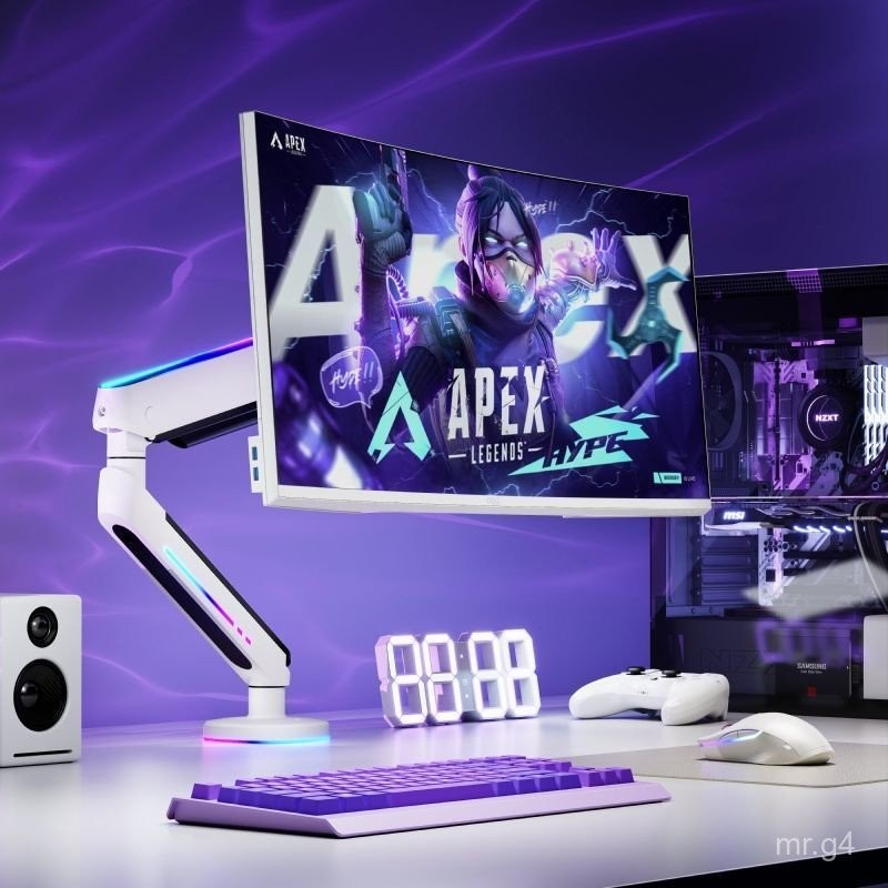 [Silky Adjustment] North Arc Monitor Stand RGB Light Effect Gaming ...