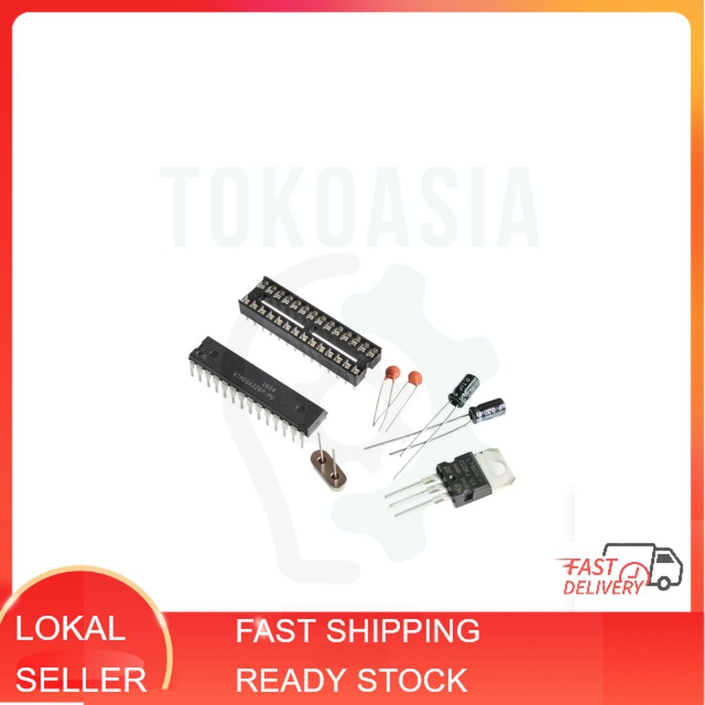 ATMEGA328P-PU & DIP Socket & 16MHz Crystal Kit Without Arduino ...