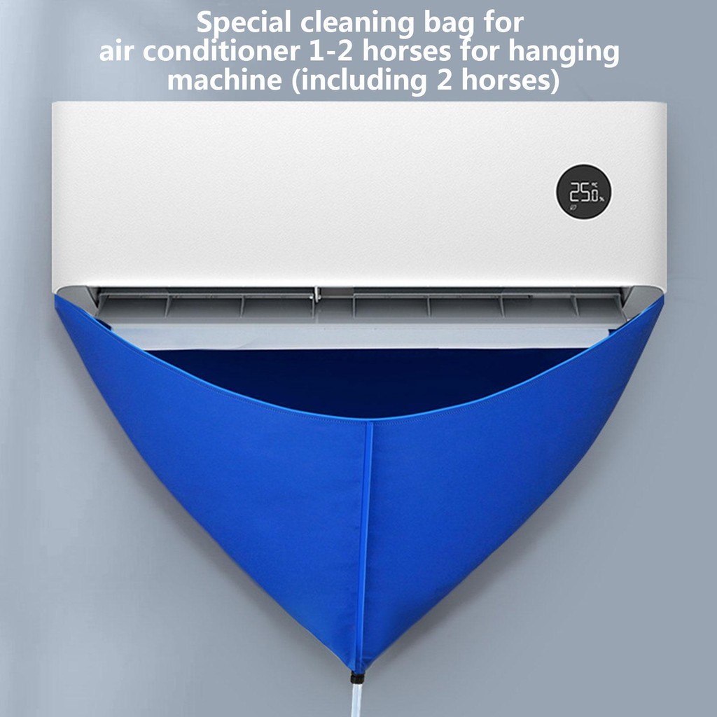 Split Air Conditioner Cleaning Cover Leak-Proof Wash Bag Kit With Drain ...