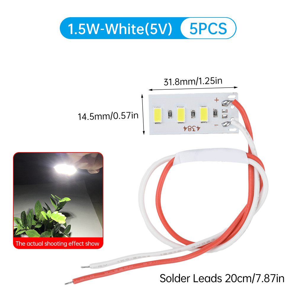 Pcbfun DC 5V 1.5W High Brightness 5730 Beads LED Module Holiday ...