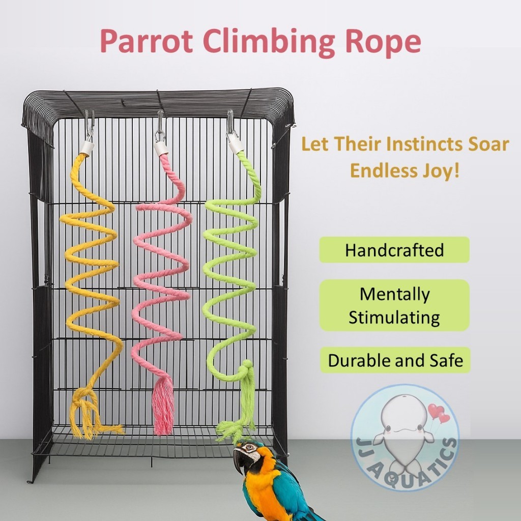High Quality Parrot Birds Climbing Rope Multi Colors Anti Boring Anti ...