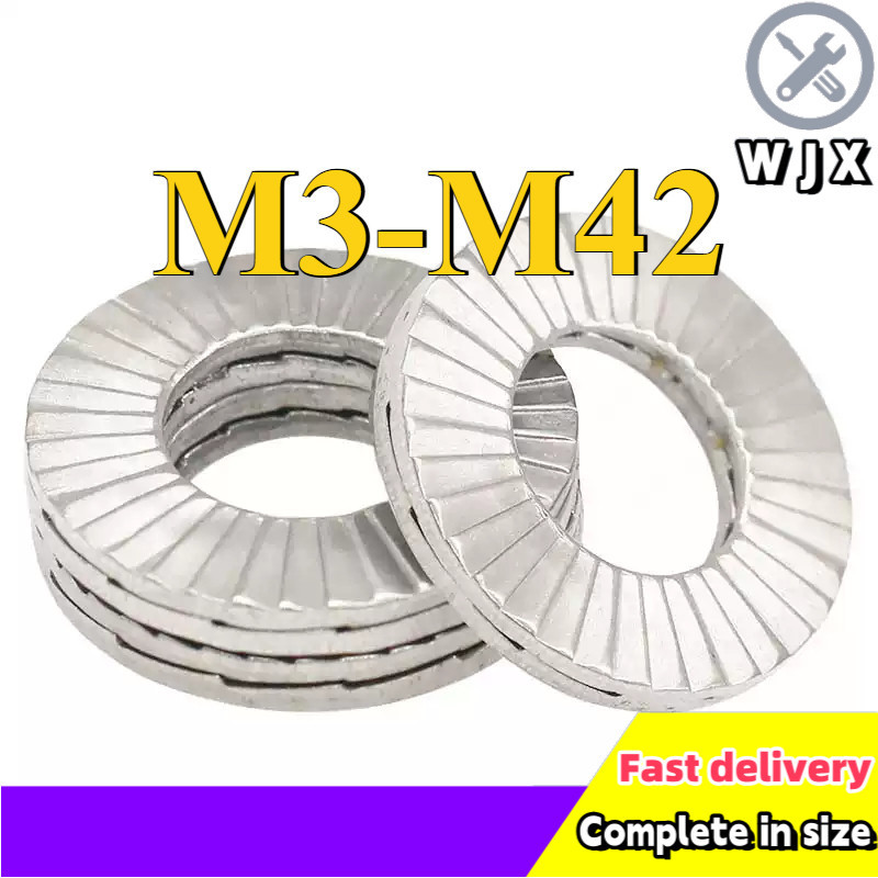 Wedge Locking Washer/304 Stainless Steel Double-sided Wedge Lock Anti ...
