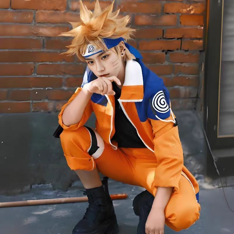 旋涡鸣人cos服幼年影忍者疾风传cosplay服装动漫二次元动漫服Whirlpool Naruto cosplay Junior Shadow ...