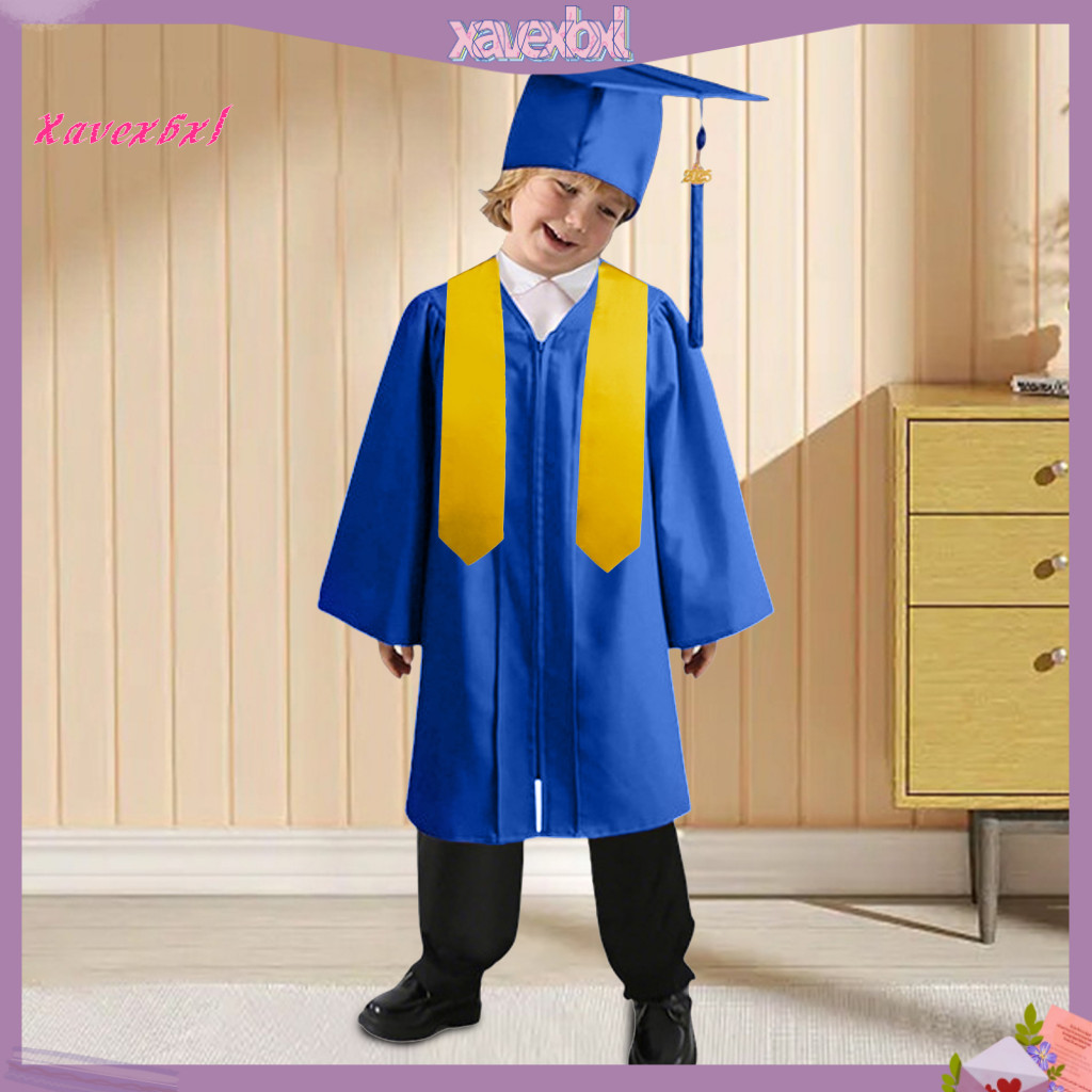 xavexbxl| Lightweight Graduation Robe Graduation Cap and Gown Set Kids ...