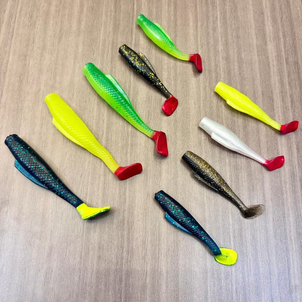 Plastik lembut Umpan SP Reject Item 1pack 6pcs 6cm Random Soft Plastic ...
