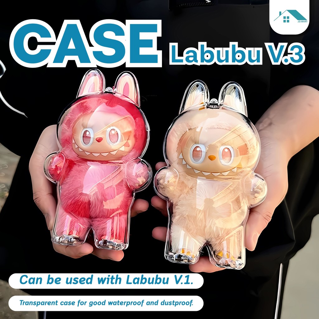 Protective Case for LABUBU case V1/V2/V3 Cotton Doll Transparent ...