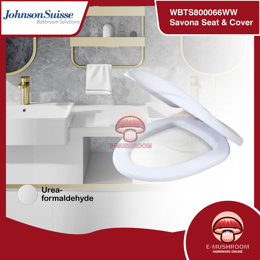 Johnson Suisse Savona Toilet Seat Cover Soft Close Toilet Bowl Cover ...