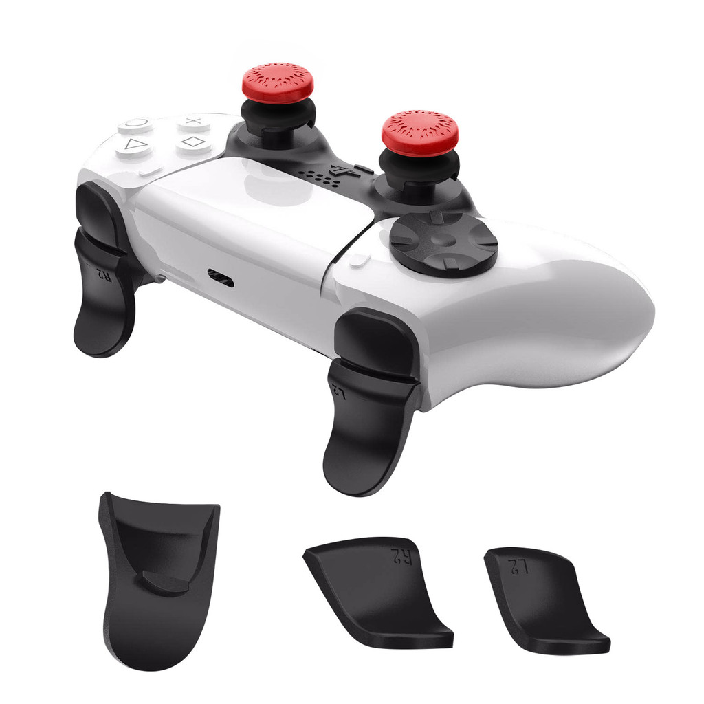 PS5 Controller Grip Extenders – L1/R1 Extended Buttons + D-Pad Riser ...