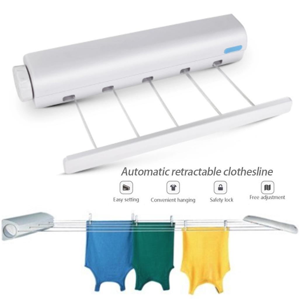 [Already]Functional Retractable Clothes Airer Drying Rack Indoor Wall ...