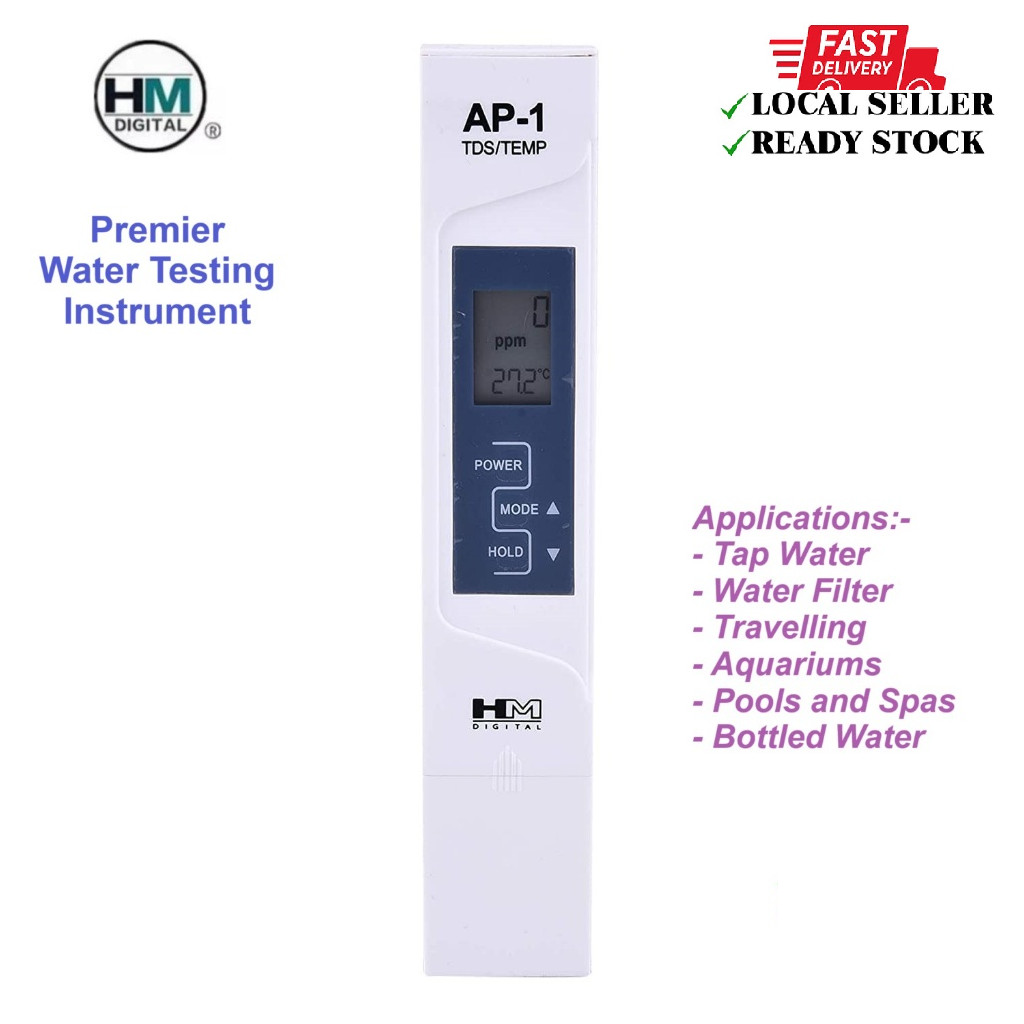 HM Digital AP-1 AquaPro Water Quality Tester TDS Meter with ATC (AP1 ...
