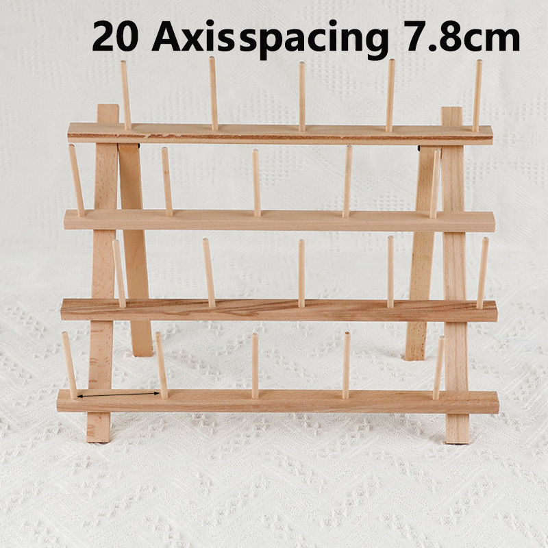 [YAN] 12/20/30/60-axis Wooden Sewing Thread Rack Sewing Storage Tool ...