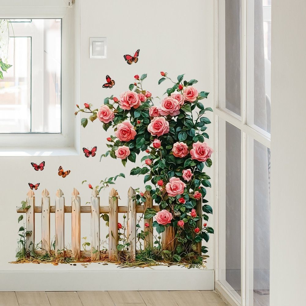Store Glass Door Beautification Decoration-DIY Wall Beautification ...