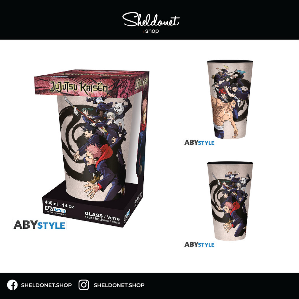 ABYStyle: Jujutsu Kaisen - Large Glass 400ML - Tokyo Vs Kyoto | Shopee ...