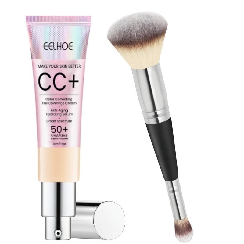 CC+ Cream Illumination SPF50 w/Luxe Brush Makeup - Color Correcting ...