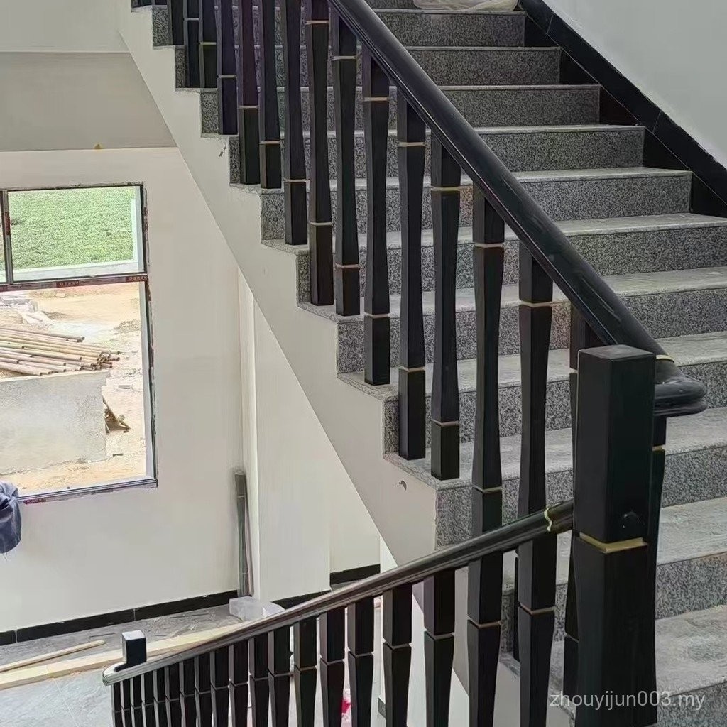 Solid Wood Stair Handrail Solid Wood Guardrail Villa Home Building Room