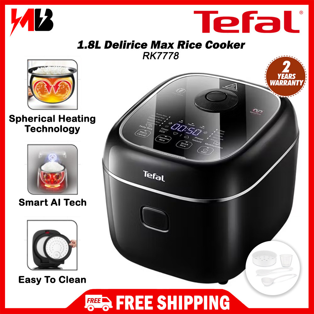 [NEW] Tefal 1.8L (10 Cups) Delirice Max Fuzzy Logic Rice Cooker RK7778 ...