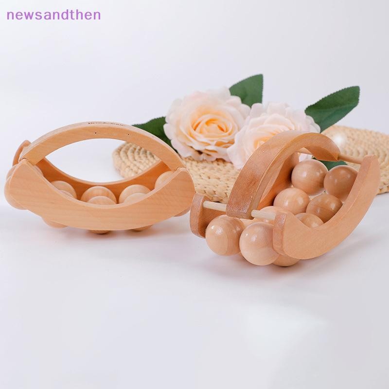 newsandthen Wood Therapy Roller Massage Tool Handheld Cellulite Trigger ...