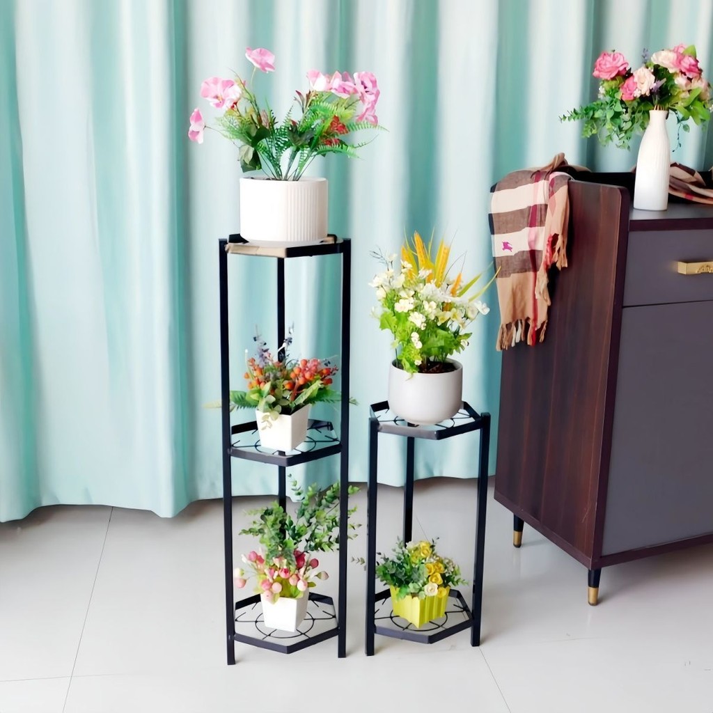 Installation-free flower rack planters simple Chinese greenery rack ...