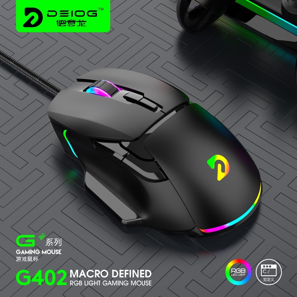 Deiog Gaming G402 Macro Led RGB 5D MOUSE | Shopee Malaysia