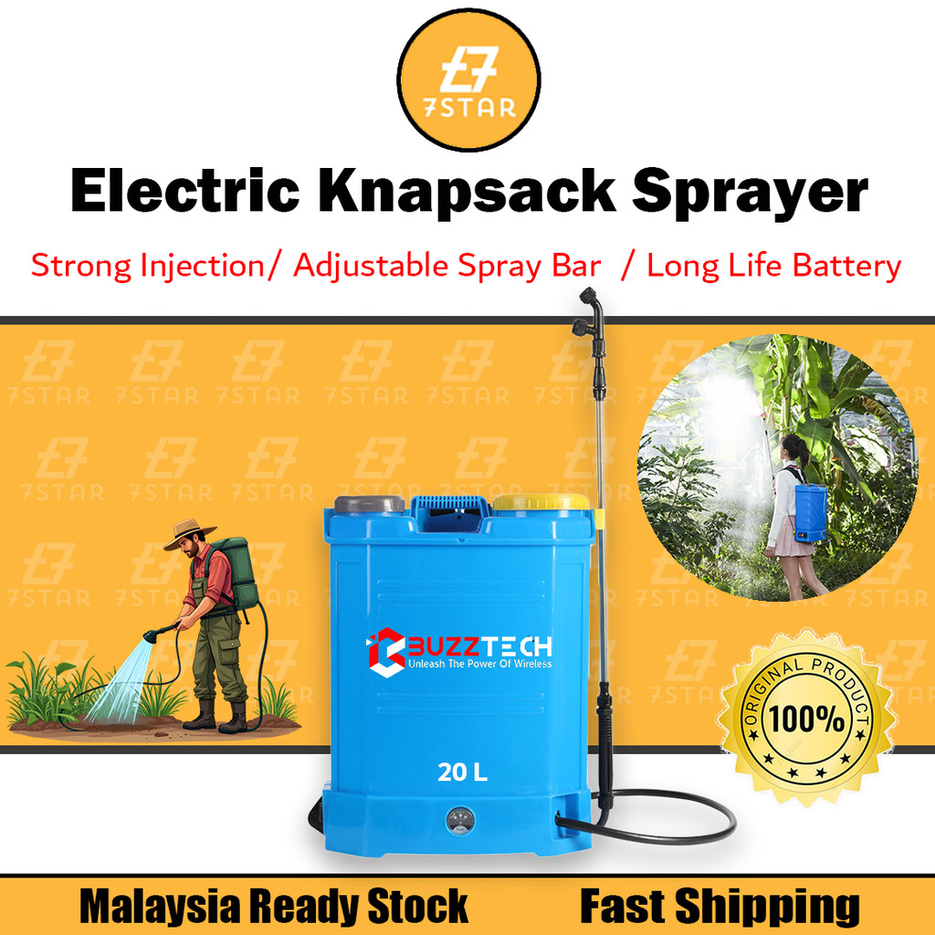 7Star 20L Automatic Knapsack Sprayer Heavy Duty Pump Battery Auto Pam ...