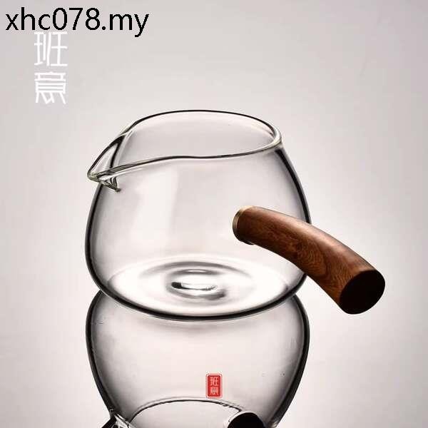 New Style Side Handle Wooden Handle Fair Cup Glass High-End Large Size ...