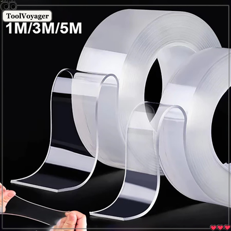 3M Traceless Nano Tape Extra Strong Double-Sided Adhesive Washable ...