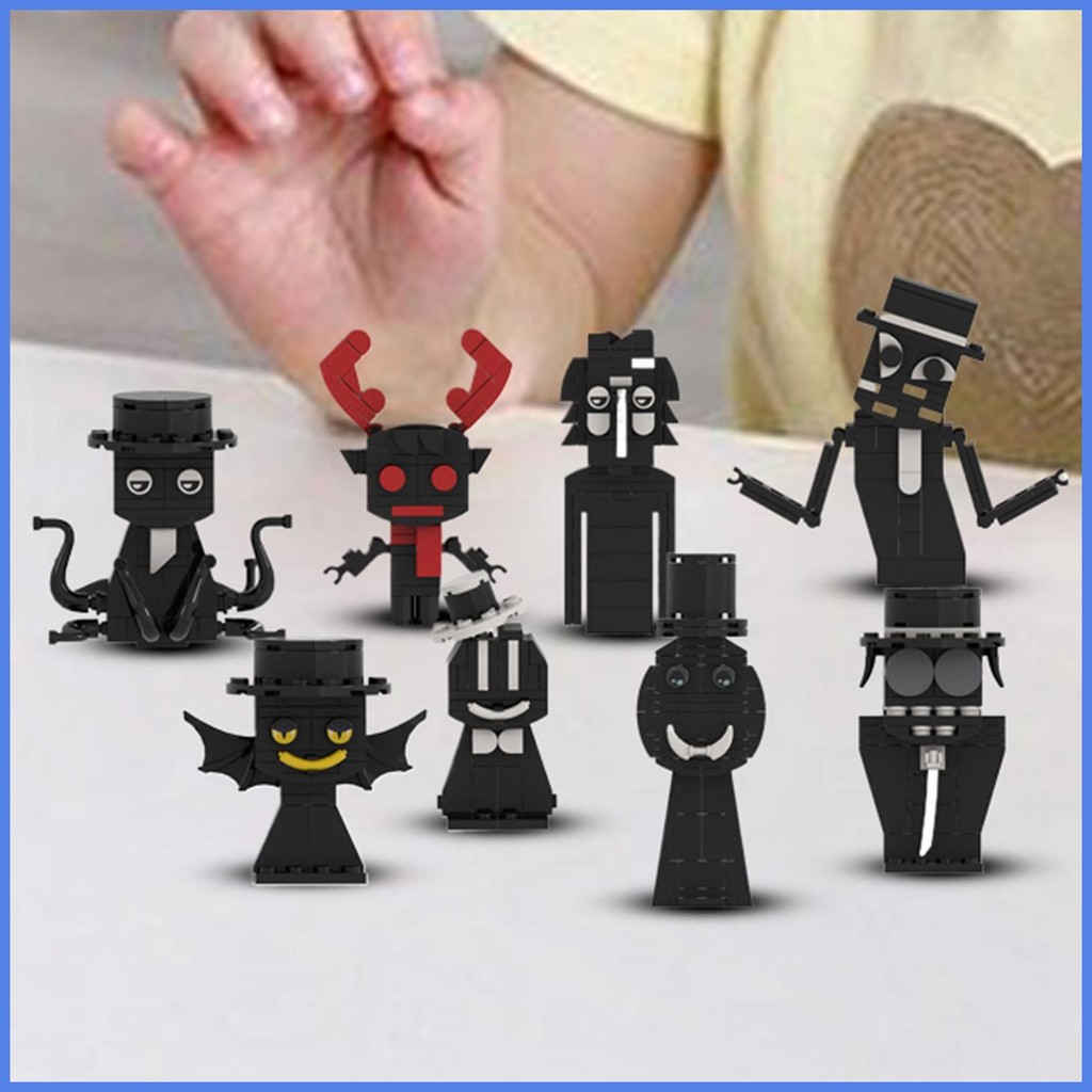 For Sprunki Game Figure Building Blocks Horror Game Characters Model ...