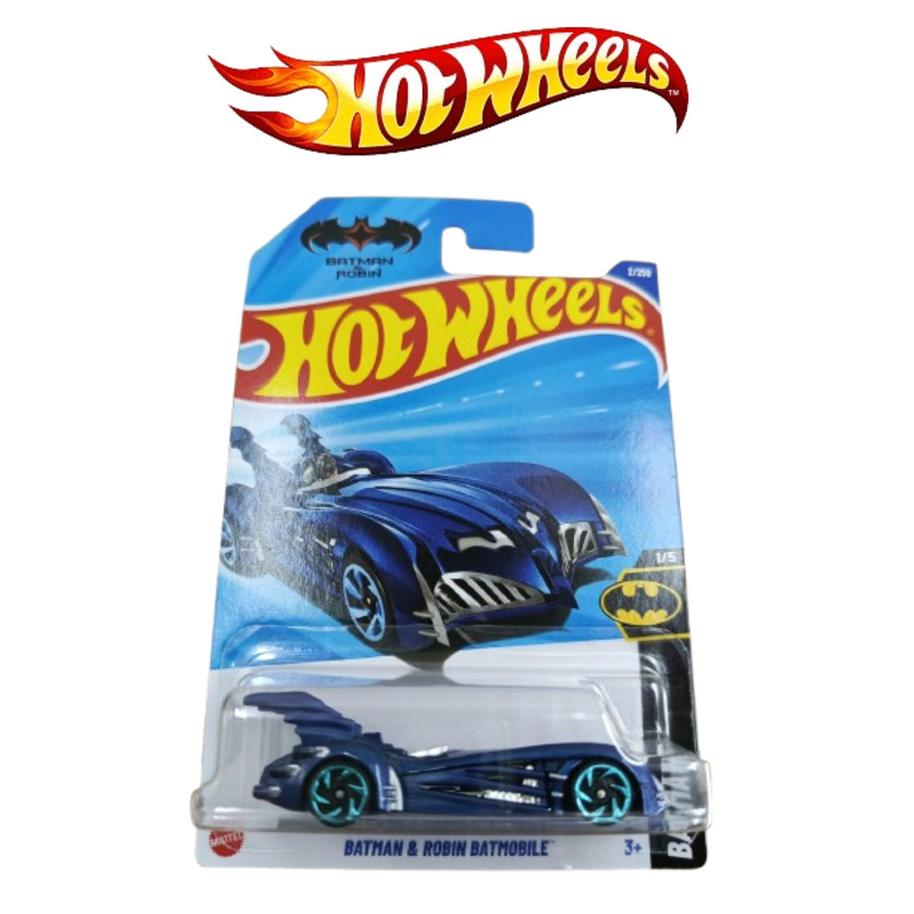 Hot Wheels Batman & Robin Batmobile Navy Rims biru J 2025 | Shopee Malaysia