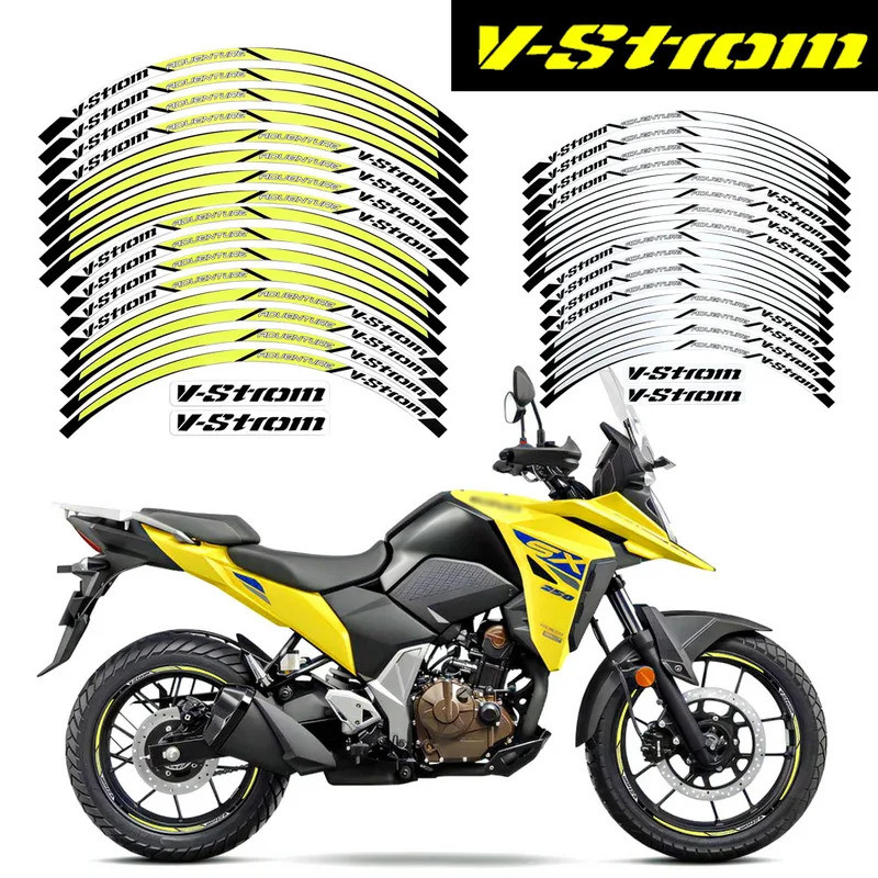 Reflective Motorcycle Wheel Sticker Motocross Rim Decals For