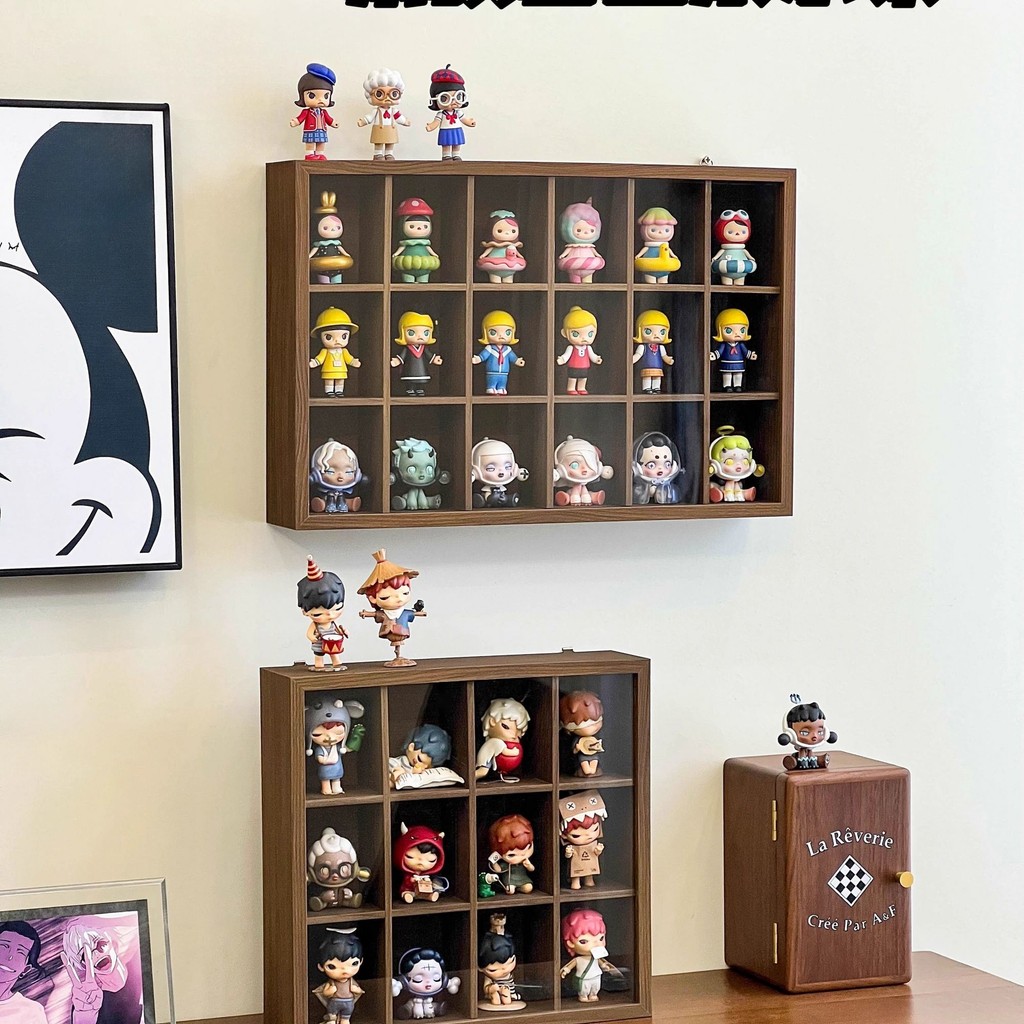 My Mystery Box Solid Wood Display Stand Acrylic Storage Wall Hanging ...