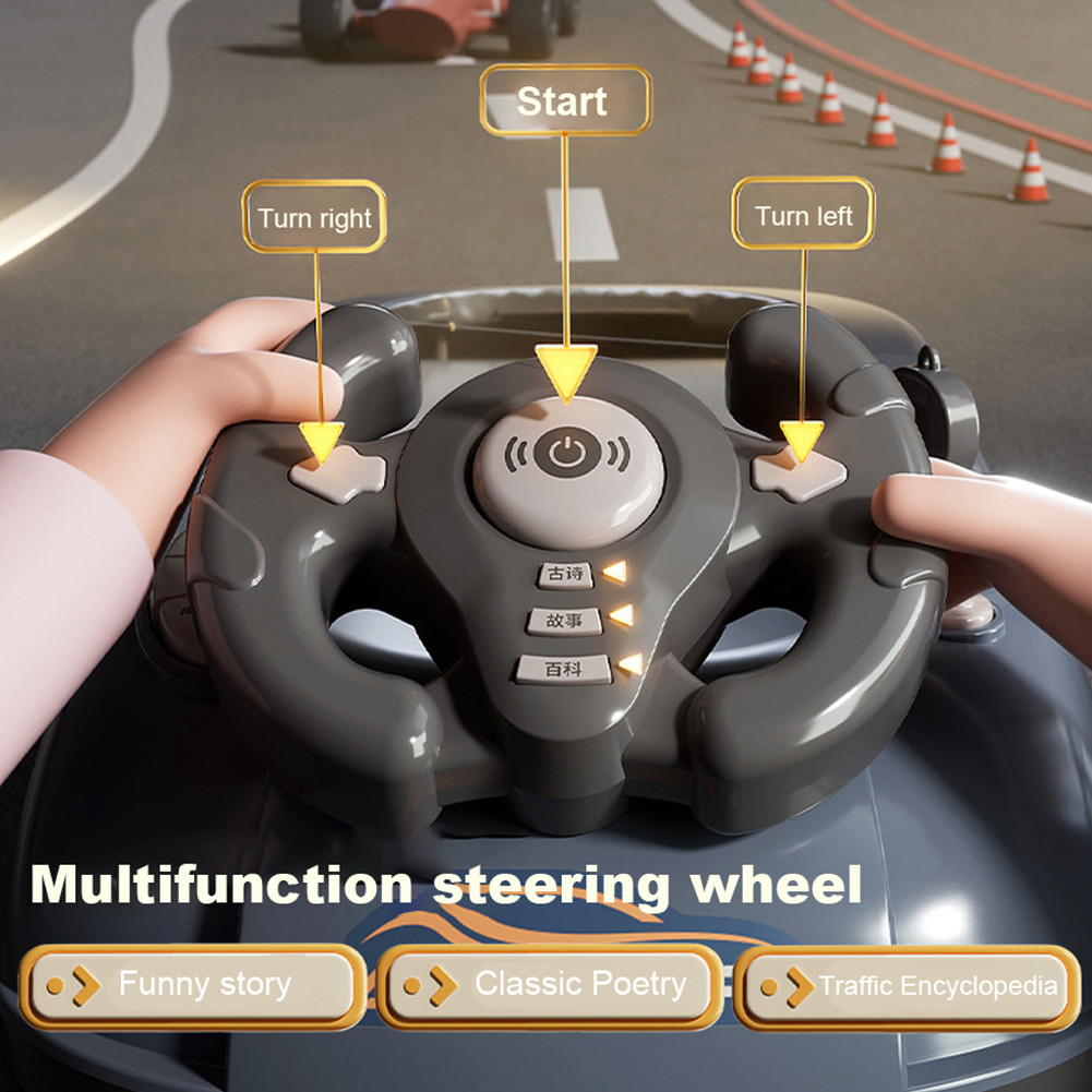 Toddler Simulated Driving Racing Car Game with Music and Vehicle Sound ...