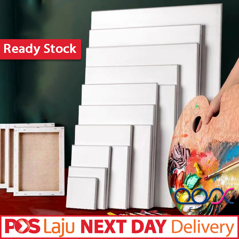 ZERO WRAP 💖 Stretched Canvas Plain Board Painting Wood Frame DIY ...