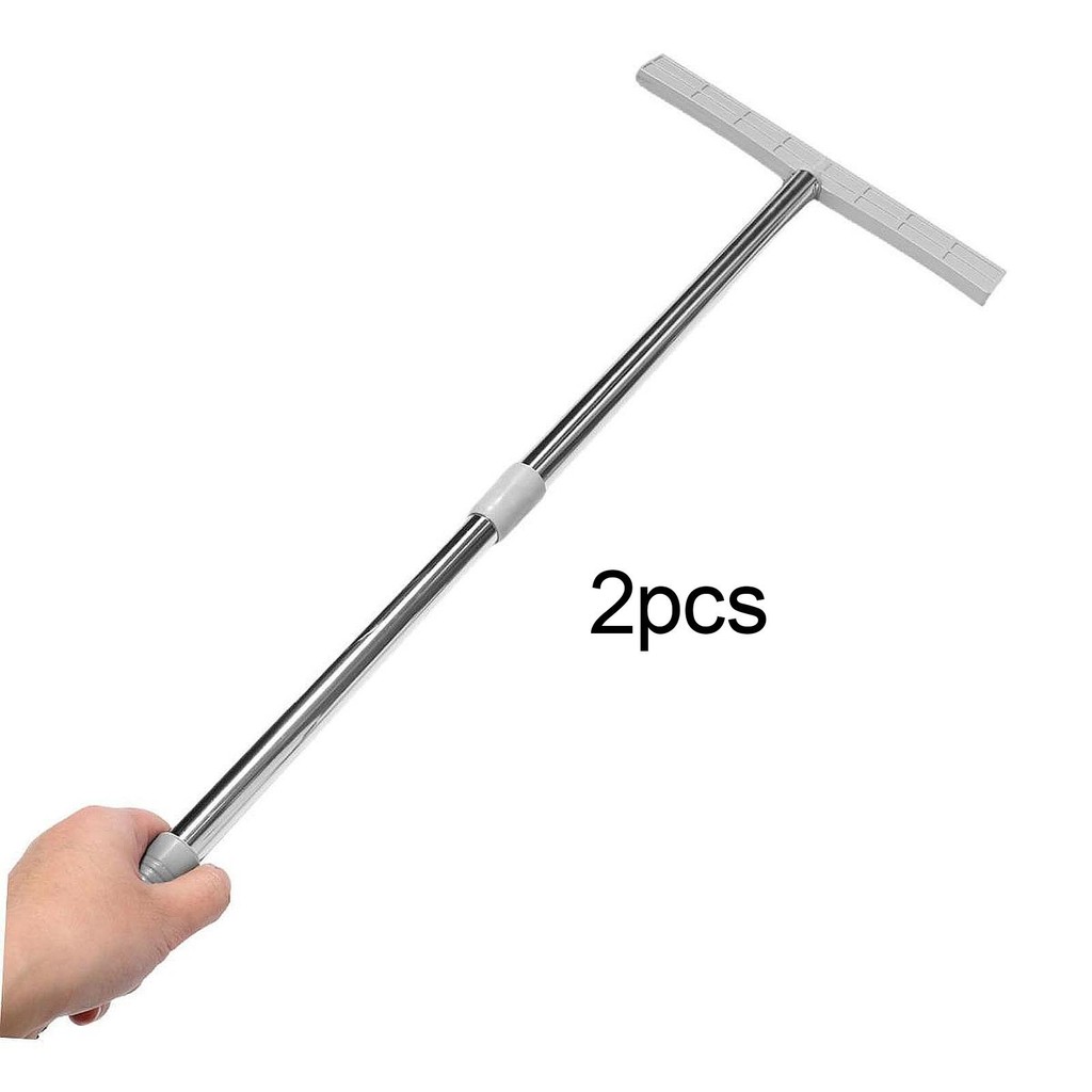 [bmcbftb] 2x Retractable Stainless Steel Sign Holders Signboard Rods ...