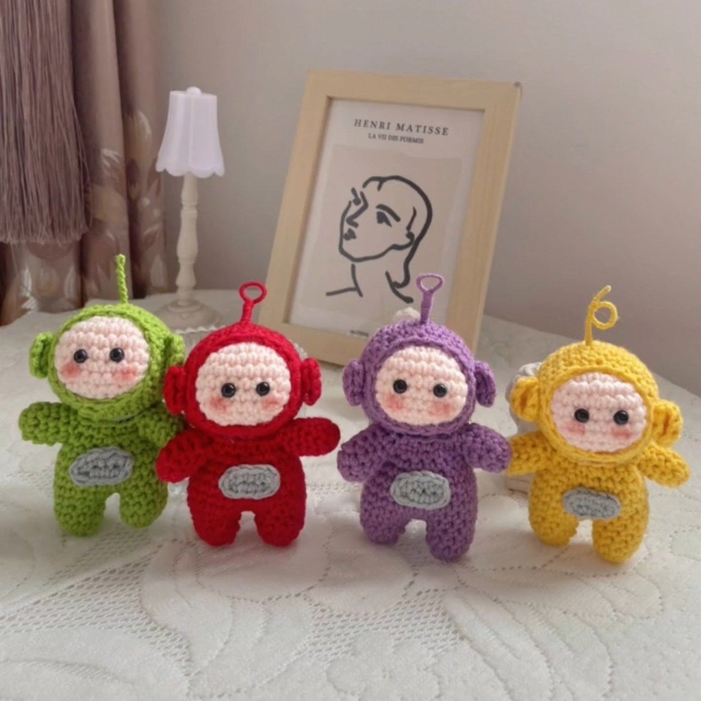 Handmade diy Mini Teletubbies Dolls Wool Crochet Material Pack Knitting ...