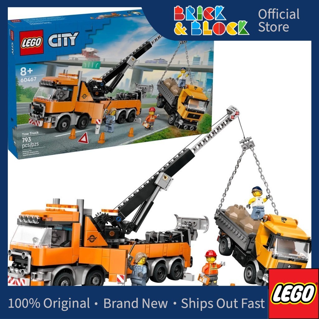 LEGO 60467 Heavy-Duty Recovery Tow Truck with Crane | LEGO City ...