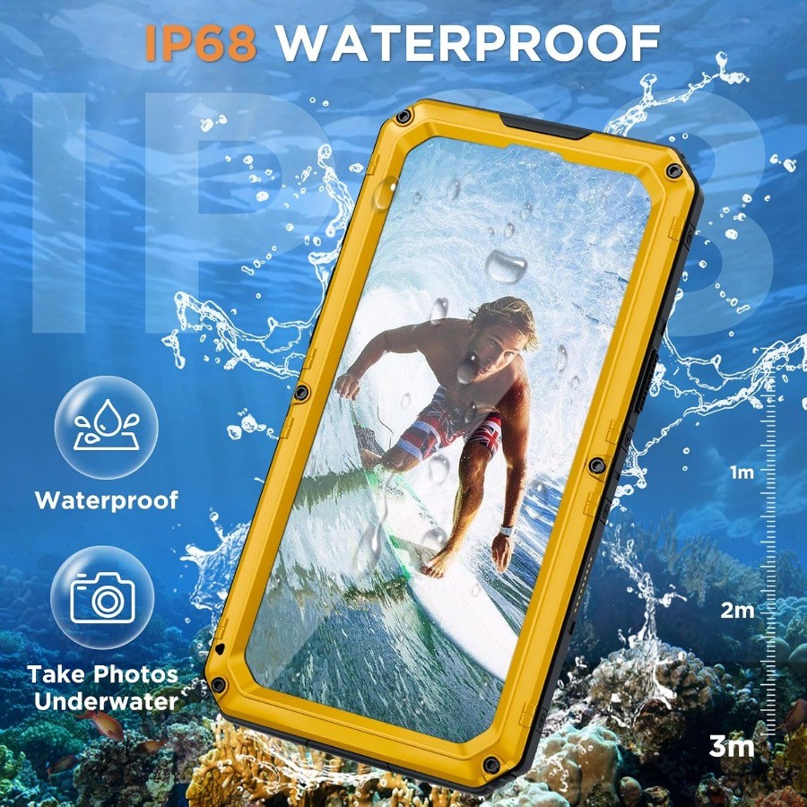For iPhone 16 15 14 Plus 13 12 11 Pro Max XS XR 8 7 IP68 Waterproof ...