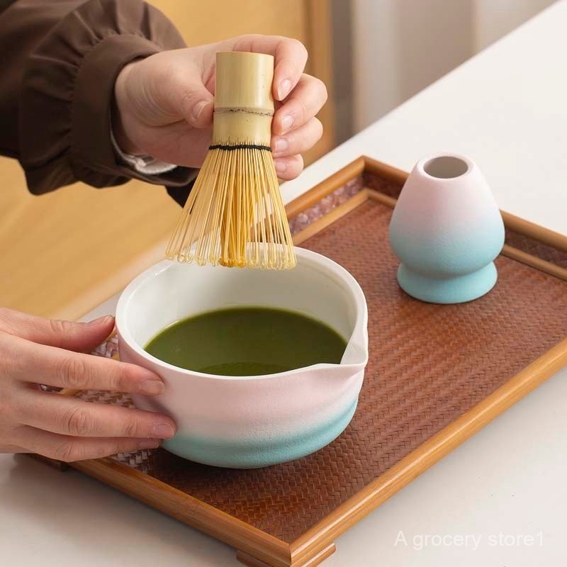 New Product Japanese Matcha Tea Set Gradient Matcha Bowl with Mouth Tea ...