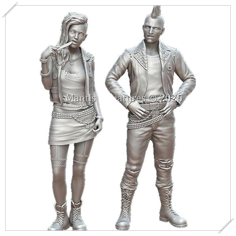 Mantis Miniatures 1/35 Figure Series Modern Punk Male and Female Set, 2 ...