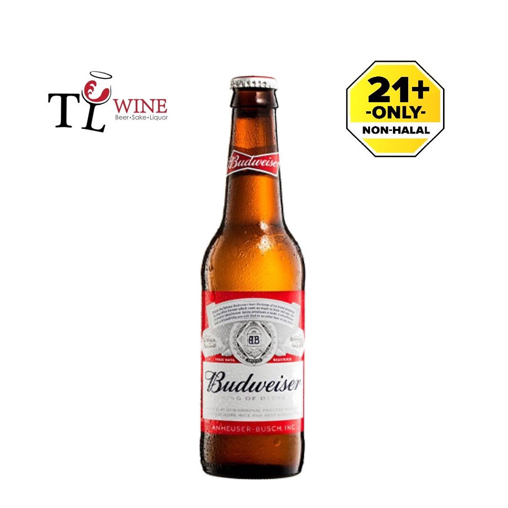 TL WINE Budweiser Beer Bottle 355ml💯 Alc5 ORIGINAL Duty paid Shopee Malaysia