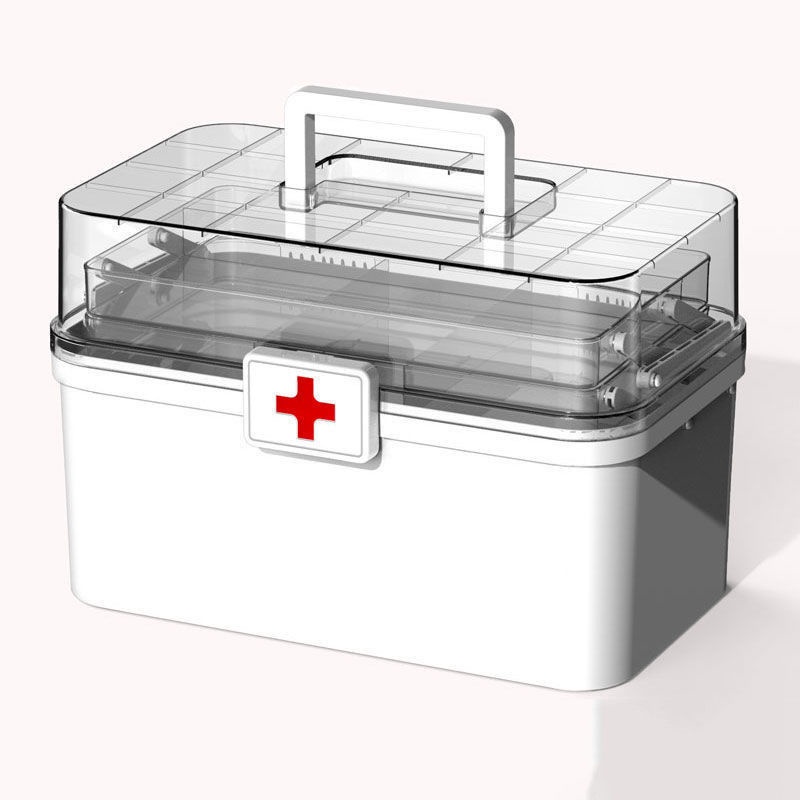 Portable Household Small Home Medicine Box Medical First Aid Small ...