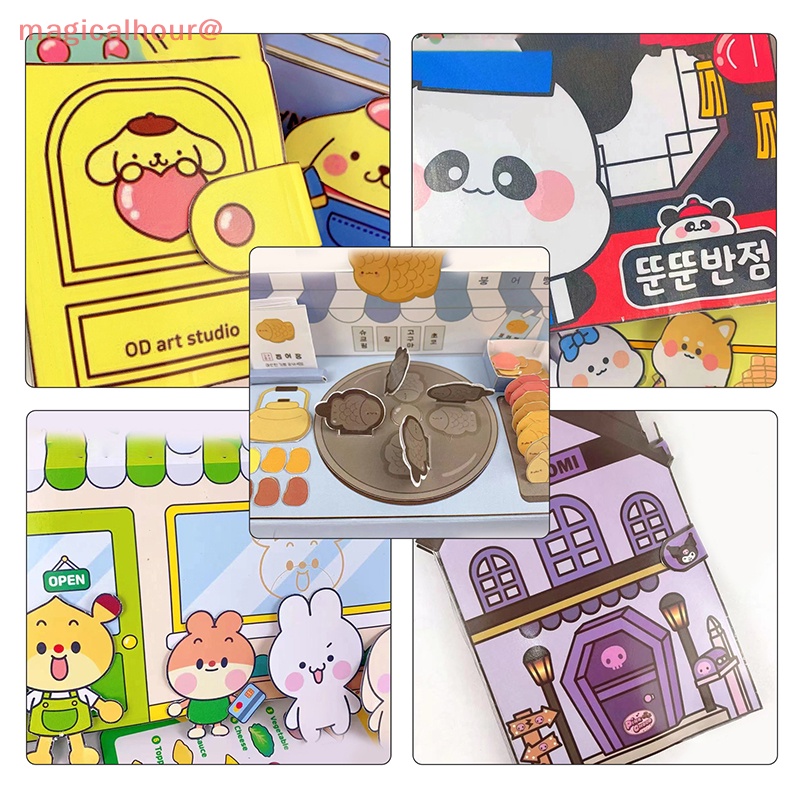 magicalhour DIY Creative Cute Quiet Book Educational Kuromi Homemade ...
